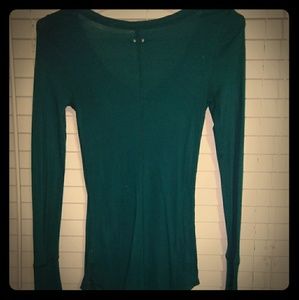 Green free people top (sz- M)